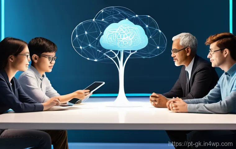 Transformer 아키텍처의 학습 속도 향상 방법 - **Prompt 2: "Parallel Processing: The Collaborative AI Frontier"**
    "A vast, awe-inspiring data c...